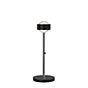 Top Light Puk Eye Table Lampada da tavolo LED nero opaco/cromo - 37 cm