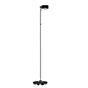 Top Light Puk Maxx Floor Mini Single Lampada da terra LED nero opaco/cromo - lente traslucida/vetro opac