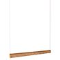 Tunto Curve Hanglamp LED eikenhout/goud - 104 cm - Dali