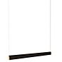 Tunto Curve Hanglamp LED zwart/goud - 104 cm - Dali