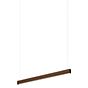 Tunto Square Pendant Light LED walnut - 104 cm - dali