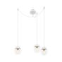 Umage Acorn Cannonball Pendant Light with 3 lamps white brass
