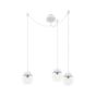 Umage Acorn Cannonball Suspension 3 foyers blanche acier inoxydable