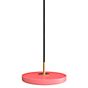 Umage Asteria Micro Pendant Light LED pink - Cover brass