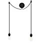 Umage Cannonball Pendant Light 2 lamps black with tube bulb