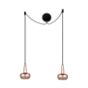 Umage Clava Cannonball Pendant Light 2 lamps copper, cable black
