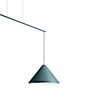 Vibia North, lámpara de suspensión LED fijación descentrada azul - ø25 cm