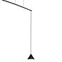 Vibia North, lámpara de suspensión LED fijación descentrada negro - ø16 cm