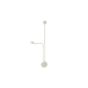 Vibia Pin Applique LED 2 foyers crème - à gauche