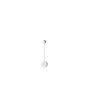 Vibia Pin, lámpara de pared LED 1 foco blanco - 40 cm