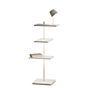 Vibia Suite Floor Lamp LED with Base white - 112 cm - with reading light