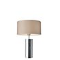 Villeroy & Boch Prag Table Lamp stainless steel/beige, round
