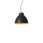 Wever & Ducré Bishop 4.0, lámpara de suspensión negro/dorado