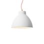 Wever & Ducré Bishop 6.0, lámpara de suspensión blanco/rojo