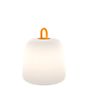 Wever & Ducré Costa, lámpara recargable LED óvalo amarillo