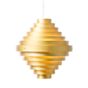 Wever & Ducré J.J.W. 05, lámpara de suspensión dorado