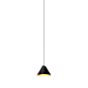 Wever & Ducré Shiek 1.0 LED lampenkap zwart/goud, plafondkapje wit
