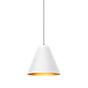 Wever & Ducré Shiek 5.0 LED abat-jour blanc/doré, cache-piton blanc