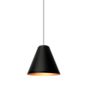 Wever & Ducré Shiek 5.0 shade black/copper, ceiling rose white