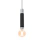 Wever & Ducré Trace 2.0, lámpara de suspensión negro/aluminio