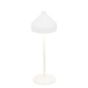 Zafferano Amelie Batterie lampe de table LED blanc