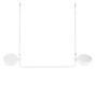 Zafferano Super O Hanglamp LED 2-lichts - lineair wit mat