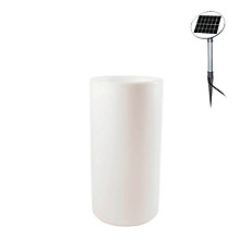 8 seasons design Shining Elegant Pot, lámpara de suelo blanco - ø39 x alt.78 cm - incl. bombilla - incl. módulo solar