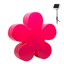 8 seasons design Shining Flower Table Lamp pink - ø60 cm - incl. lamp - incl. solar module , Warehouse sale, as new, original packaging