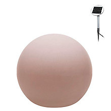 8 seasons design Shining Globe Lampe au sol sable - ø60 cm - incl. ampoule - incl. panneau solaire