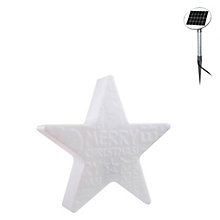 8 seasons design Shining Star Christmas Lampe au sol blanc - 60 cm - incl. ampoule - incl. panneau solaire