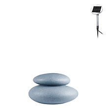 8 seasons design Shining Stone Lampe au sol pierre - 39 cm - incl. ampoule - incl. panneau solaire , Vente d'entrepôt, neuf, emballage d'origine