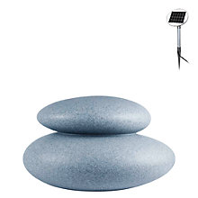 8 seasons design Shining Stone Standerlampe sten - 69 cm - incl. pære - incl. solcellemodul