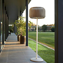 Bover Fora, hormigón/beige – Lámpara de pie led — imagen 5