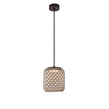 Bover Nans, lámpara de suspensión LED marrón - 22 cm