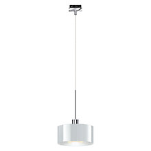 Bruck Cantara Hanglamp voor Duolare Track chroom glimmend/glas wit - 19 cm