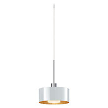 Bruck Cantara, lámpara de suspensión LED para Maximum Sistema cromo brillo/vidrio blanco/dorado - 19 cm