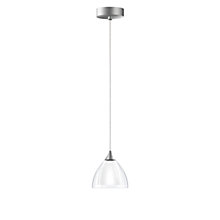 Bruck Silva Hanglamp chroom mat/glas helder/opaal - 11 cm