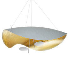 Catellani & Smith Lederam Manta Pendant Light LED white/gold/white-gold - ø100 cm