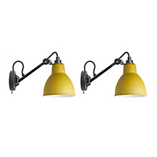 DCW Lampe Gras No 104 set of 2 black/yellow - with switch