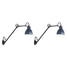 DCW Lampe Gras No 122, set de 2 negro/azul - sin botón