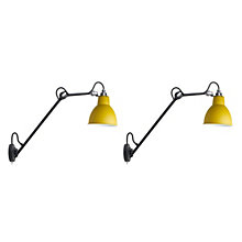 DCW Lampe Gras No 122 set of 2 black/yellow - with switch
