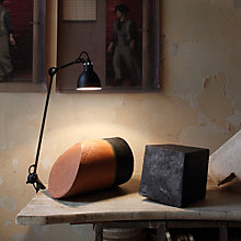Buy DCW Lampe Gras No 201 clamp light black round at