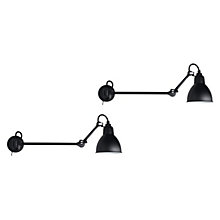 DCW Lampe Gras No 204 set of 2 black/red - 20 cm - without switch