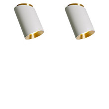 DCW Tobo Plafondlamp diagonaal set van 2 wit/wit - 8,5 cm