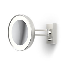Decor Walther BS 36 Wall-Mounted Cosmetic Mirror LED nickel calendered - enlargement 7-fold