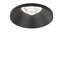 Delta Light Artuur, plafón empotrable LED negro - 2.700 K - IP44 - sin balastos