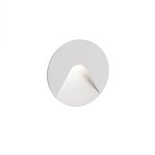 Delta Light Logic Mini Recessed Wall Light LED round white - incl. ballasts