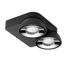 Delta Light Tweeter, lámpara de techo LED 2 focos negro/cromo - Bluetooth