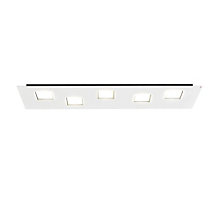 Fabbian Quarter Loft-/Væglampe hvid - 70 cm