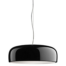 Flos Smithfield, lámpara de suspensión LED negro brillo - push regulable